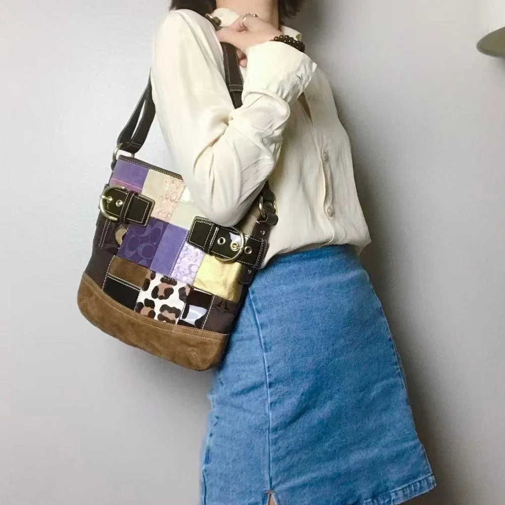 Coach patchwork cow